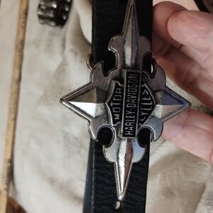 Men's leather Harley Davidson Belt